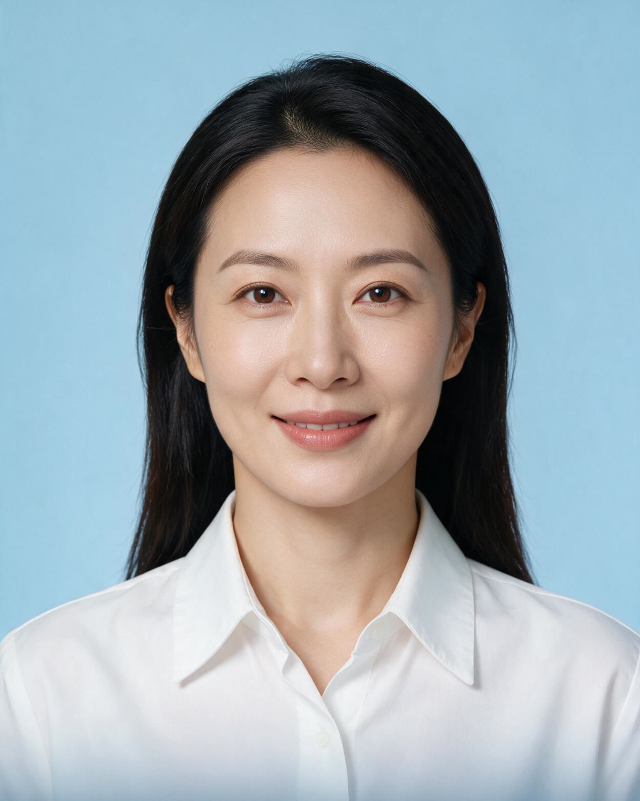 证件形象照真人成片示例